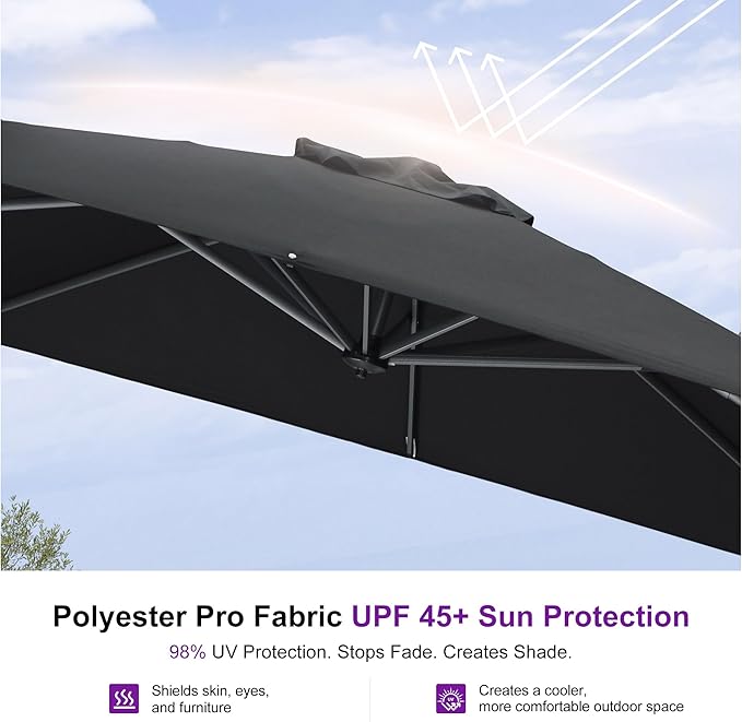 PURPLE LEAF Outdoor Umbrella - Image 5