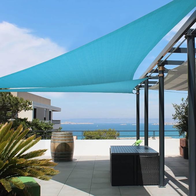 Tronssien Triangle 12'x12'x12' Sun Shade Sail, 95% UV Blockage Canopy Awning by Tronssien