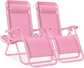 Best Choice Products Set of 2 Adjustable Steel Mesh Zero Gravity Lounge Chair by Unknown