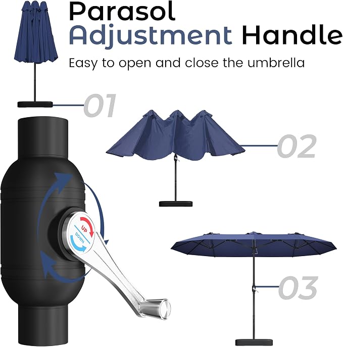 DomeShade 15ft Patio Umbrella - Image 7