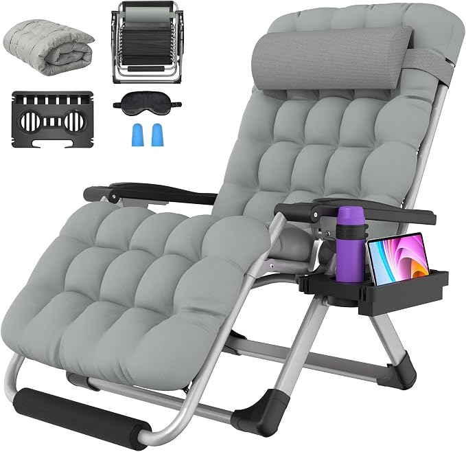 Suteck Oversized Zero Gravity Chair, 500LBS 33In XXL Outdoor Recliner Chairs | by Suteck