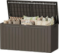 Devoko 100 Gallon Outdoor Storage Box, Waterproof Deck Box Lockable | Weather by DEVOKO