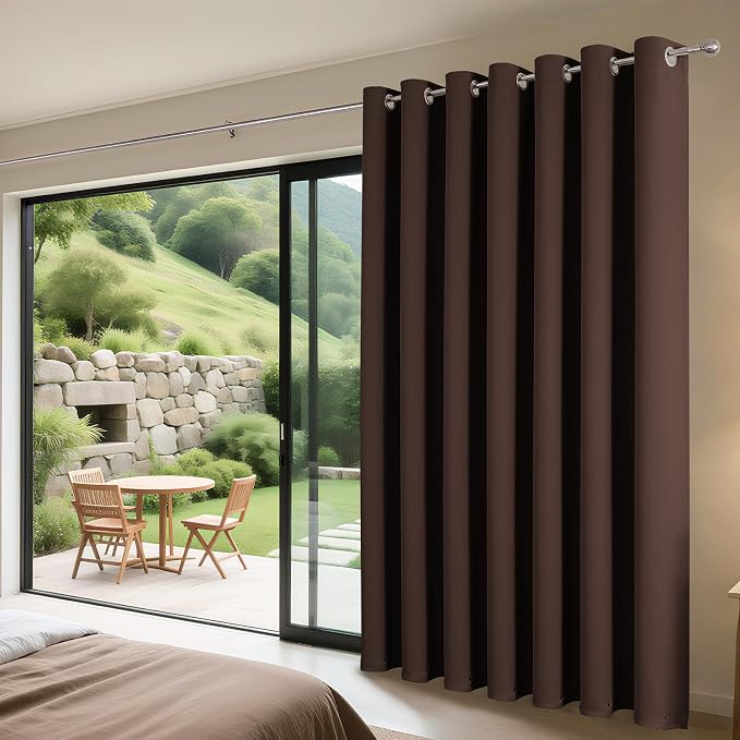 Joydeco Blackout Patio Sliding Door Curtains, Privacy Room Divider Curtains | - Image 3