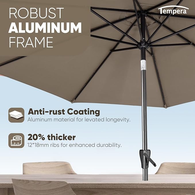 Tempera Patio Market Outdoor Table Umbrella - Image 4