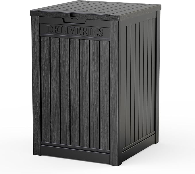 56 Gal Waterproof Outdoor Storage Box UV Resistant Deck Box | Durable resin by EASYUP