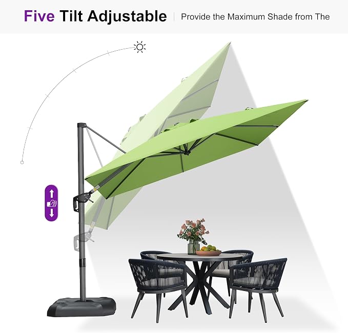 PURPLE LEAF Outdoor Umbrella - Image 7