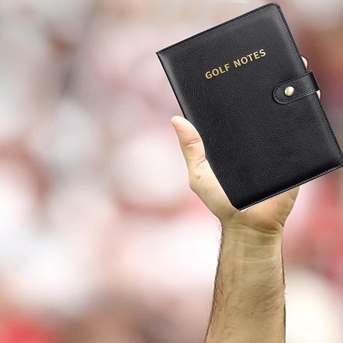 Portable Game Notebook - Golf Journal Trackerfor Tee Stats, Club Selection, Green Accuracy, Handicap Goals | Practice Round Summary Book | Scorekeeping Log for Course Strategy Notes