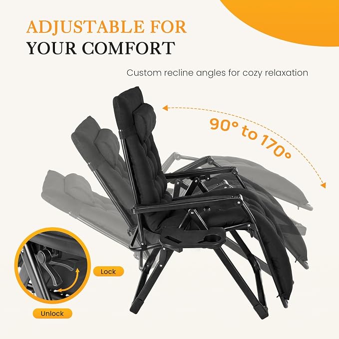 NEWBULIG Zero Gravity Chairs Set of 2 - Image 3