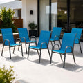 Majnesvon Outdoor Patio Chairs Set of 6, Stackable Patio Chairs, Front Porch by Majnesvon