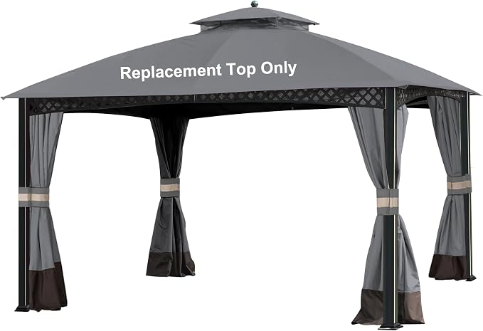 SCOCANOPY Gary Replacement Top for 10X12Ft Oakmont Gazebo L-GZ1188PST-A by SCOCANOPY