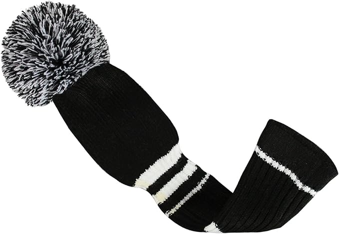 Scott Edward Golf Headcovers for Woods Set of 3 Fits Well Driver(460cc) Fairway Wood and Hybrid(UT) The Perfect Change for Golf Bag Classic Striped Style