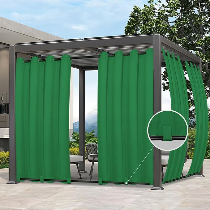 Easy-Going Outdoor Curtains for Patio 1 Panel, 54x84 inch, Weatherproof Privacy by Easy-Going