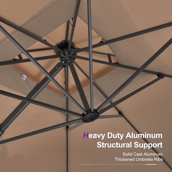 PURPLE LEAF Cantilever Umbrella - Image 7