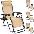 NEWBULIG Zero Gravity Chairs Set of 4, Folding Lounge Recliner Chair | Portable by NEWBULIG