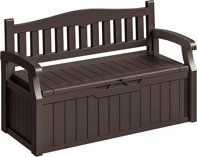 Homall 75 Gallon Outdoor Storage Benches Lockable Deck Box Waterproof | UV by Homall