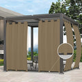 Easy-Going Outdoor Curtains for Patio 1 Panel, 54x108 inch, Khaki | Waterproof by Easy-Going