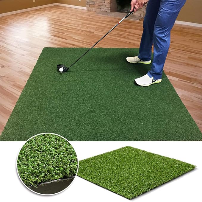 Golf Putting Green - Backyard Artificial Grass Turf 5FT X 17FT, Indoor/Outdoor Training Mat, Synthetic Fake Grass for Baseball, Football, Gym Sports