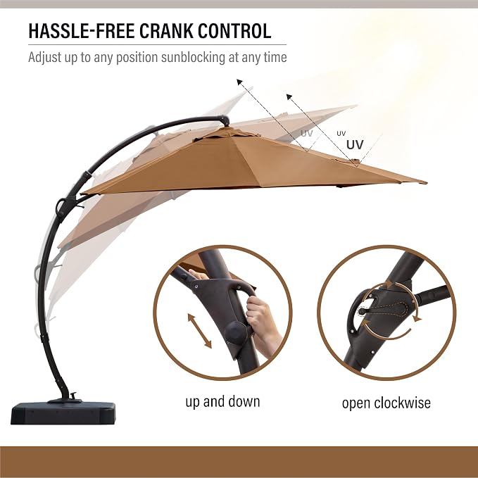 11ft Patio Cantilever Umbrella - Image 5