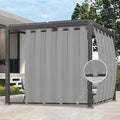 Easy-Going Outdoor Curtains for Patio 1 Panel, 110x120 inch, Light Grey | by Easy-Going