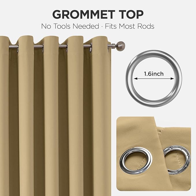 Joydeco Door Curtain Blackout Curtains - Image 9