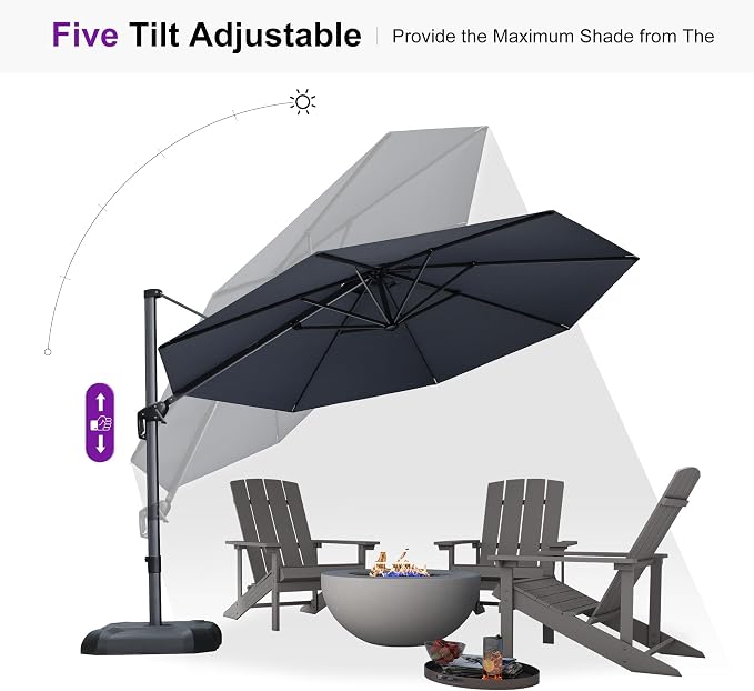 PURPLE LEAF Patio Umbrella - Image 8