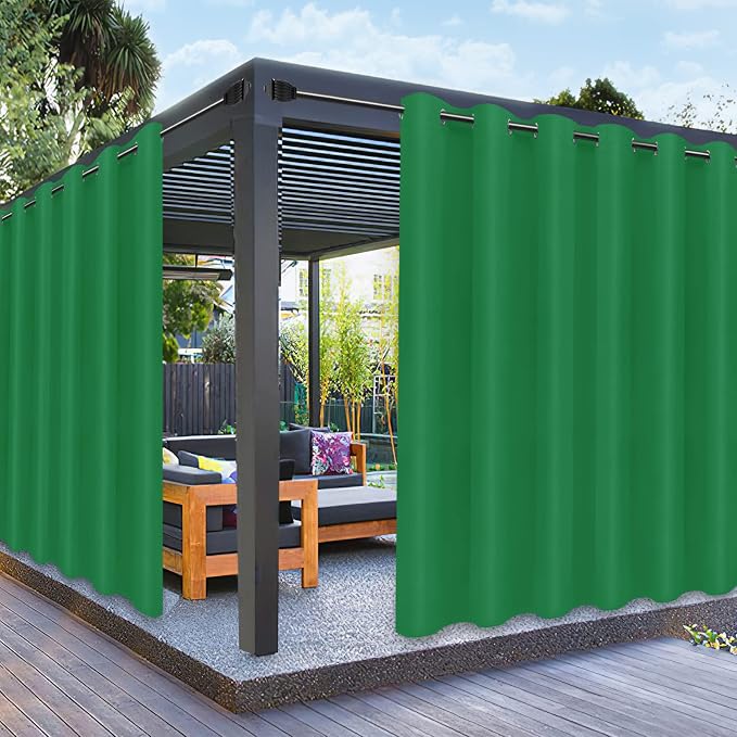 PureFit Outdoor Curtains for Patio Waterproof Weatherproof Outside Curtains | by PureFit