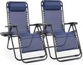 Chaise Lounge Chair Outdoor Set of 2, Oversized Zero Gravity Chair, Lawn Chairs by ALPEN