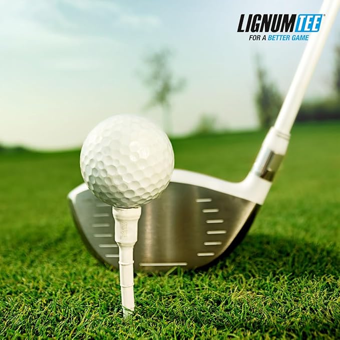 LIGNUM Unbreakable Microwood Golf Tees 50x More Durable/Adjustable Golf Tee/Innovative Wood Fibre and Natural Adhesives/Golf Tee, Golf Tees, Tees Golf, Golf Ball Tees, Pack of 5