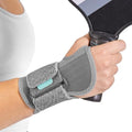 BraceAbility Wrist Support for Men and Women - Tennis and Pickleball Wrist Brace, Sports Injury Relief, Sprained Wrist Recovery, Tendonitis Support, Bowling, Volleyball, Golf - Left Hand (Large)