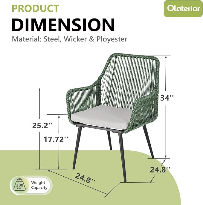 Patio Dining Chairs, Outdoor Dining Chairs - Image 3
