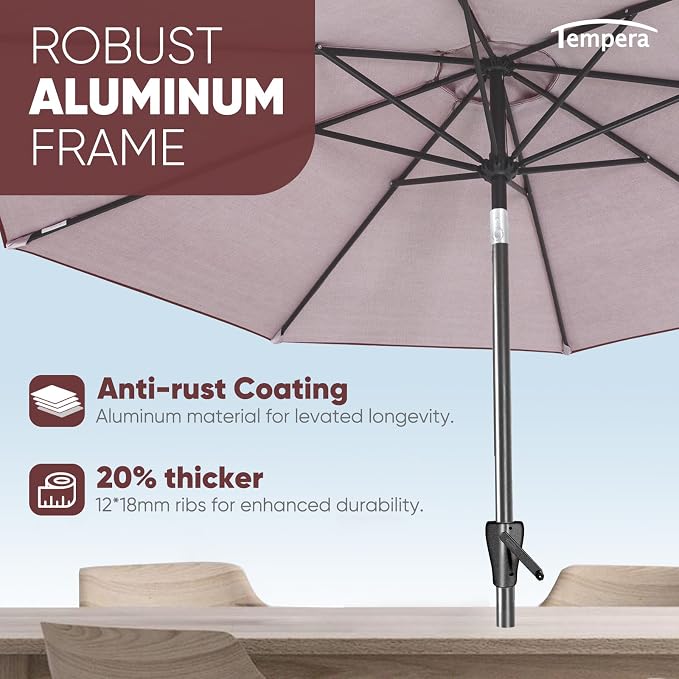 Tempera Patio Market Outdoor Table Umbrella - Image 4