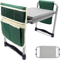 Garden Kneeler and Seat with 11.5" Wide Pad, Foldable Garden Stool with 2 Tool by ToptooBrand