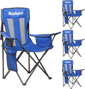 Nazhura 4 Pack Outdoor Camping Chairs Folding/Foldable/Portable by NazhuraGoodCompanionAtHome