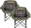 Oversized 2 Pack Camping Chairs, Camping Chairs Support 450LBS by Huskfirm