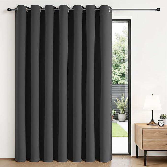 Joydeco Blackout Patio Sliding Door Curtains, Privacy Room Divider Curtains | by JOYDECO