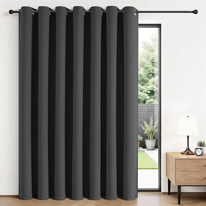 Joydeco Blackout Patio Sliding Door Curtains, Privacy Room Divider Curtains | by JOYDECO