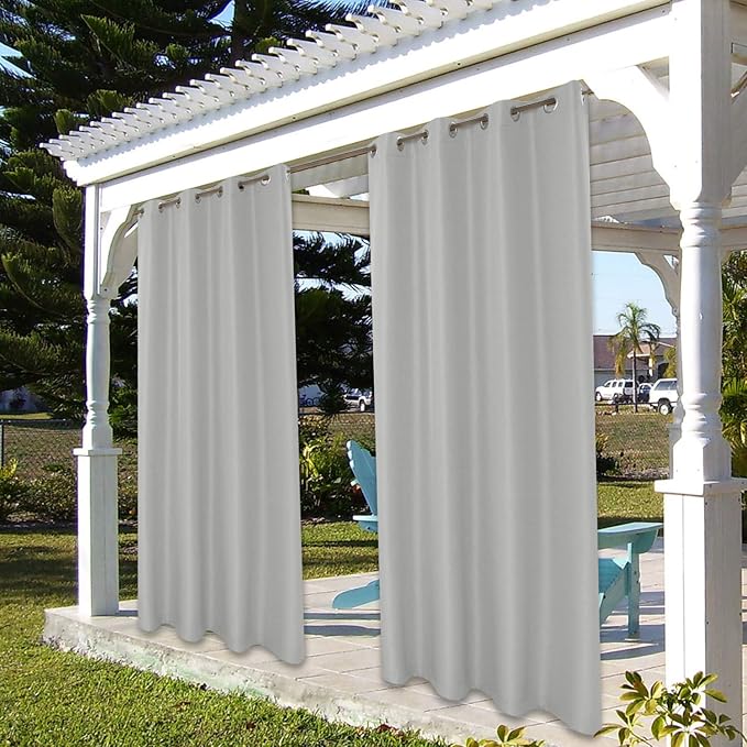 BONZER Outdoor Curtains for Patio Water Resistant Thick | Heavy Privacy Light - Image 7