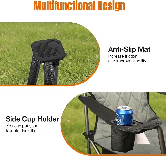 Oversized Padded Camping Chairs - Image 6