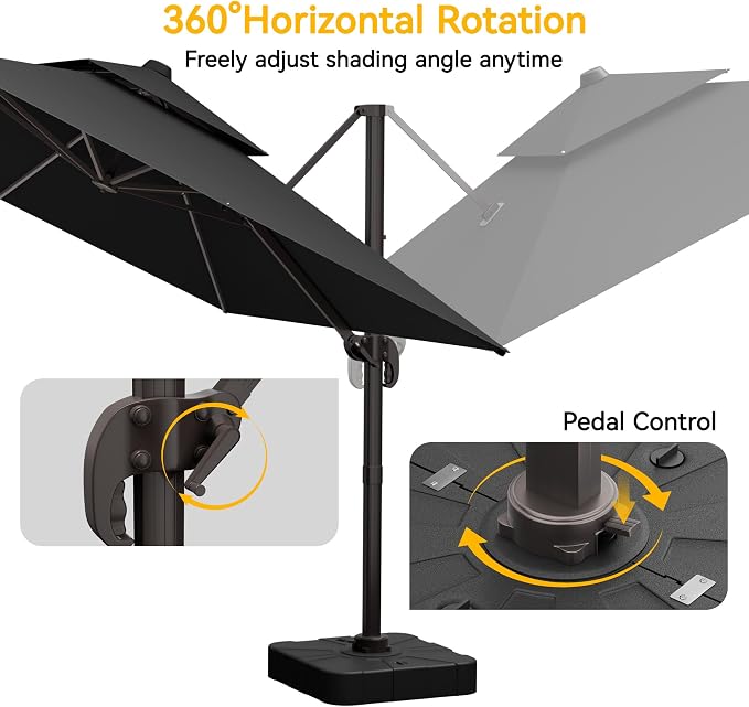 10x13 FT Patio Cantilever Umbrella - Image 6
