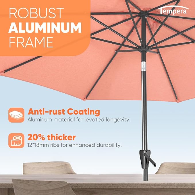 Tempera Patio Market Outdoor Table Umbrella - Image 4