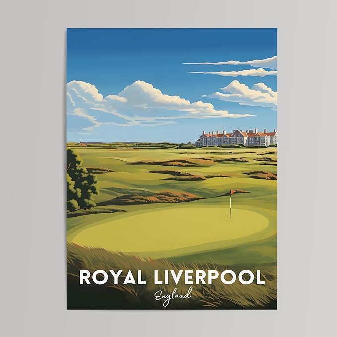 Golf Course Premium Giclee Fine Art Prints - Augusta, Pebble Beach, Pinehurst, Golf Course Posters, Golf Wall Art, Aesthetic Poster for Home Office Decor, Ready to Frame