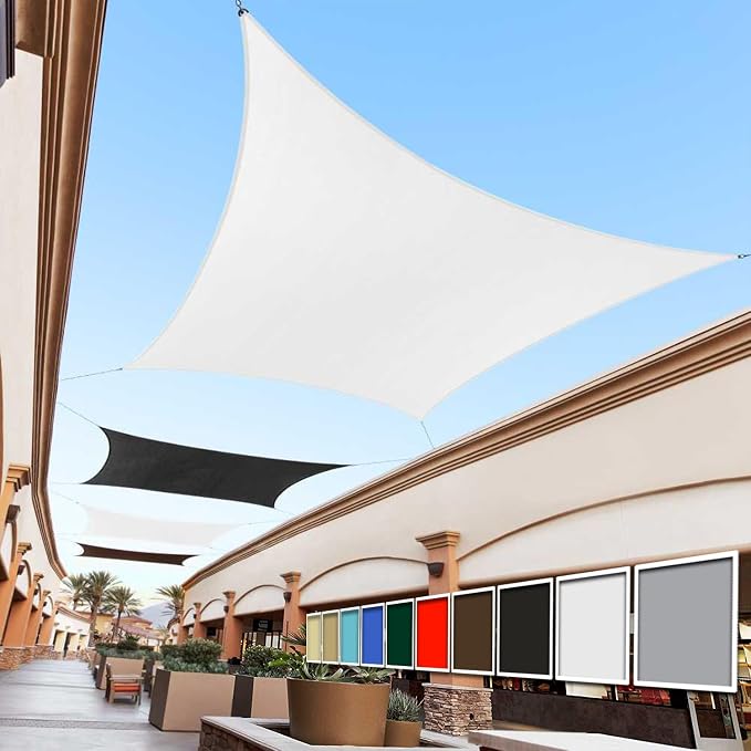 Royal Shade 14' x 18' White Rectangle Sun Shade Sail Canopy Outdoor Patio by RoyalShade