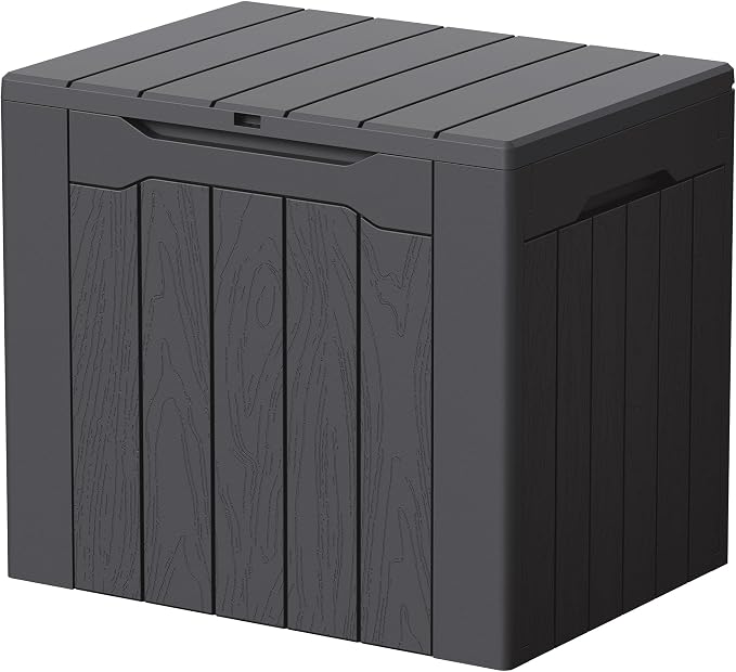 Devoko 29 Gallon Deck Box, Waterproof Resin Outdoor Storage Box | Lockable and by DEVOKO
