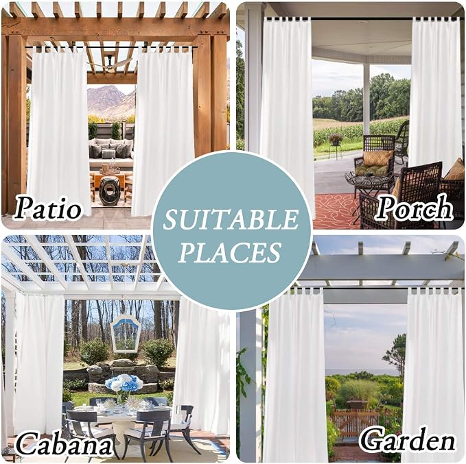 H.VERSAILTEX Outdoor Linen Sheer Curtains - Image 7