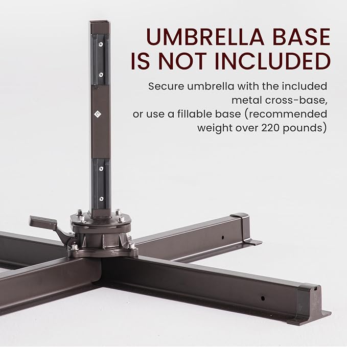 10x10 FT Outdoor Cantilever Patio Umbrella - Image 2