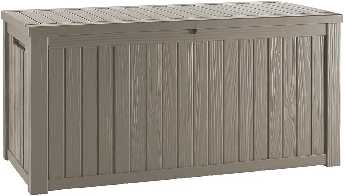 Outdoor Storage Box, 200 Gallon Waterproof Deck Box, Premium Hydraulic Cushion by GraceYourYard