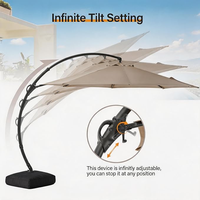 11ft Patio Cantilever Umbrella - Image 3