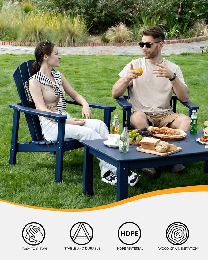 Adirondack Coffee Table, All-Weather HDPE, 304 stainless steel hardware - Image 4