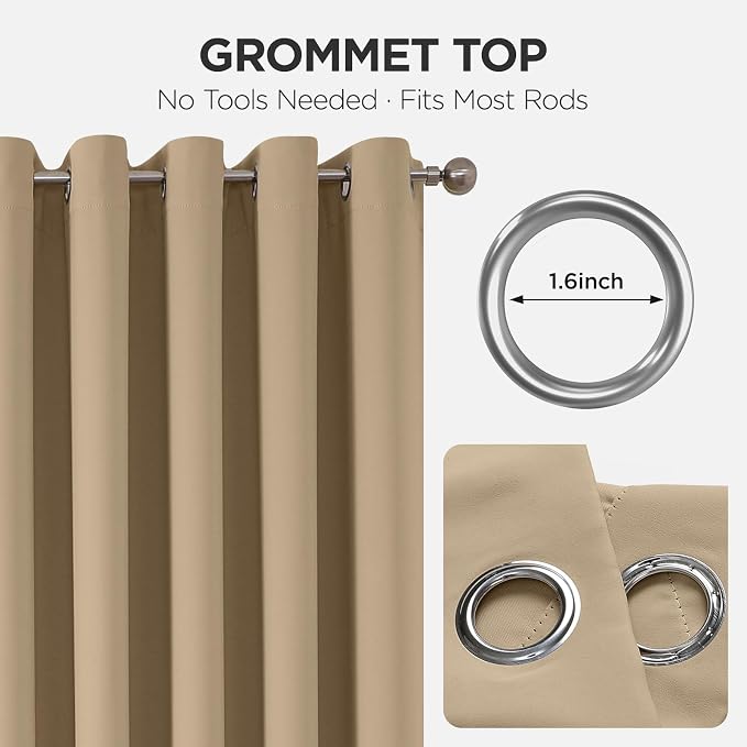 Joydeco Door Curtain Blackout Curtains - Image 9