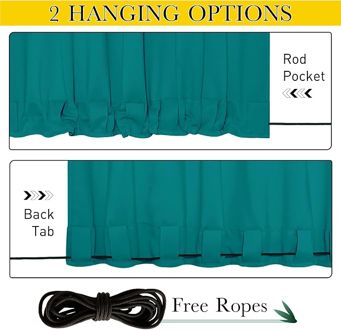 NICETOWN 2 PCs Waterproof Outdoor Curtains - Image 2
